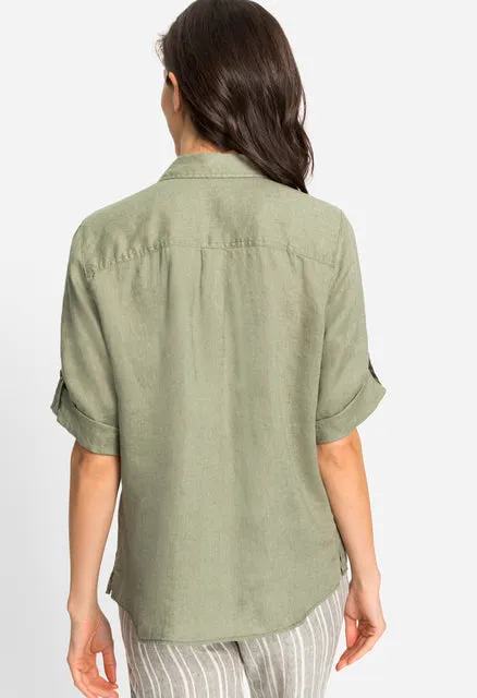 100% Linen 3/4 Sleeve Shirt