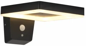 1951 Outdoor Solar Wall Light in Black