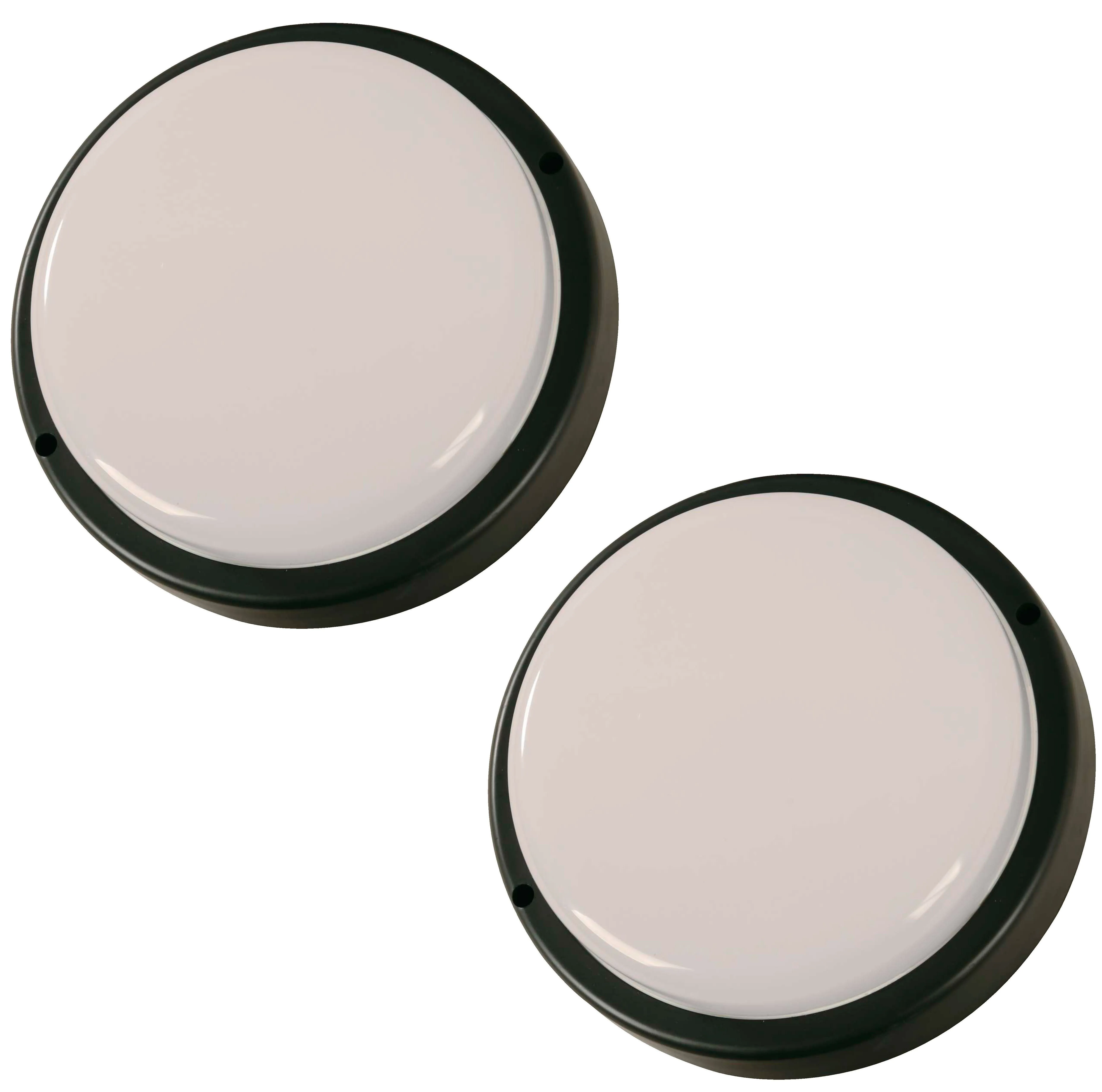 21154 Twin Pack Outdoor Wall Light in Black