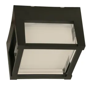 23597-2 15W LED Outdoor Wall Light in Black