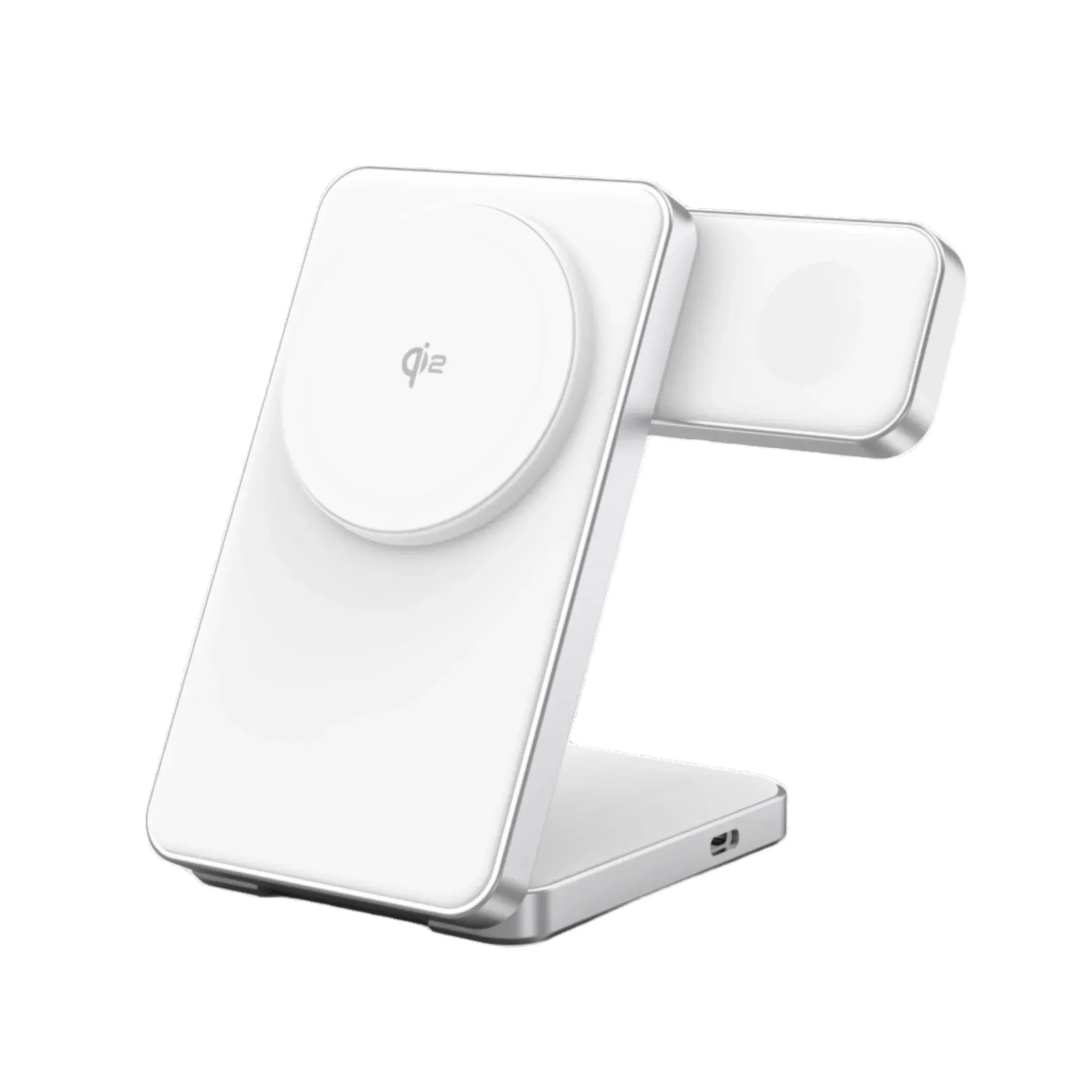 3-in-1 Foldable Qi2 Wireless Charger, White