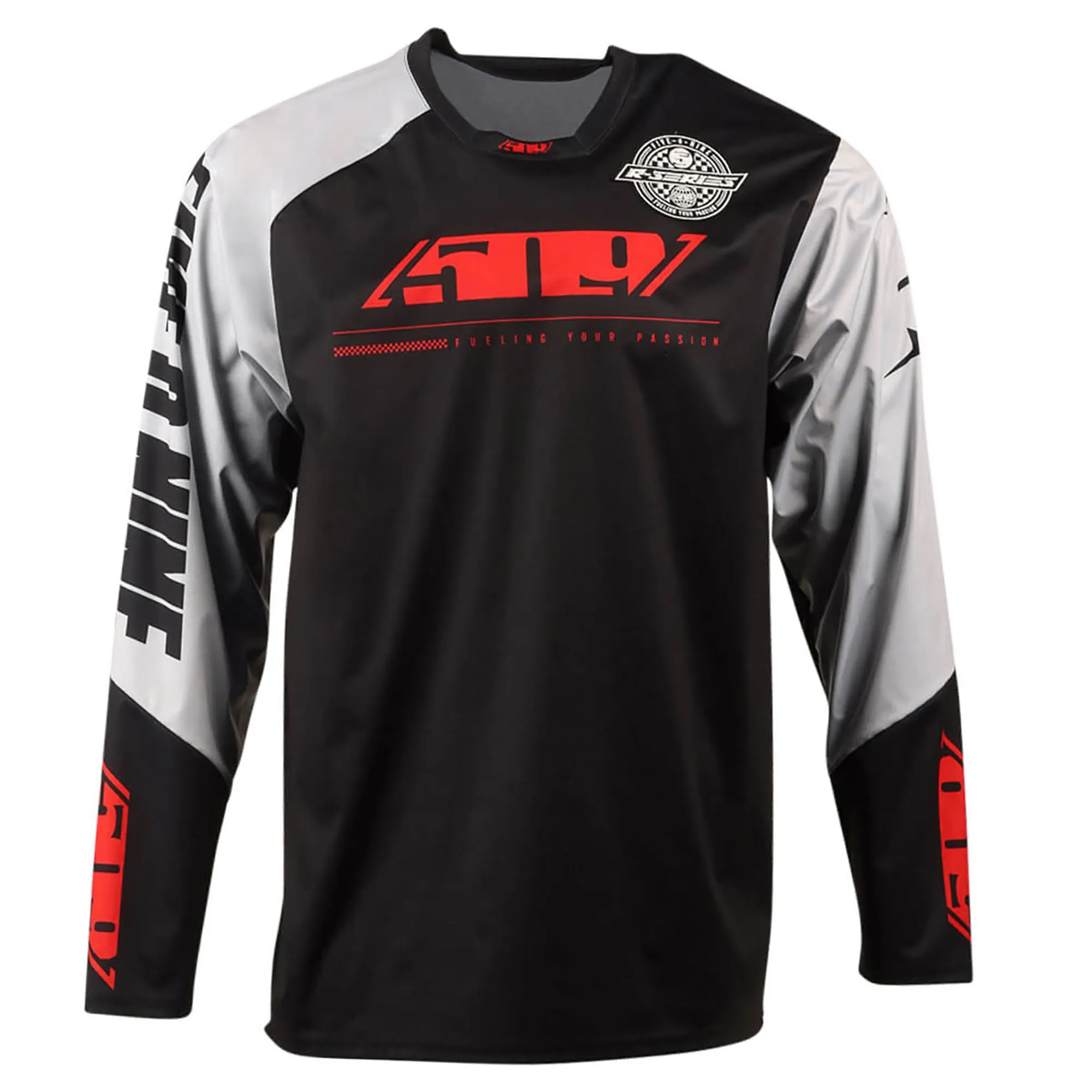 509  Racing Red R-Series Windproof Jersey Long Sleeve Lightweight Droptail -