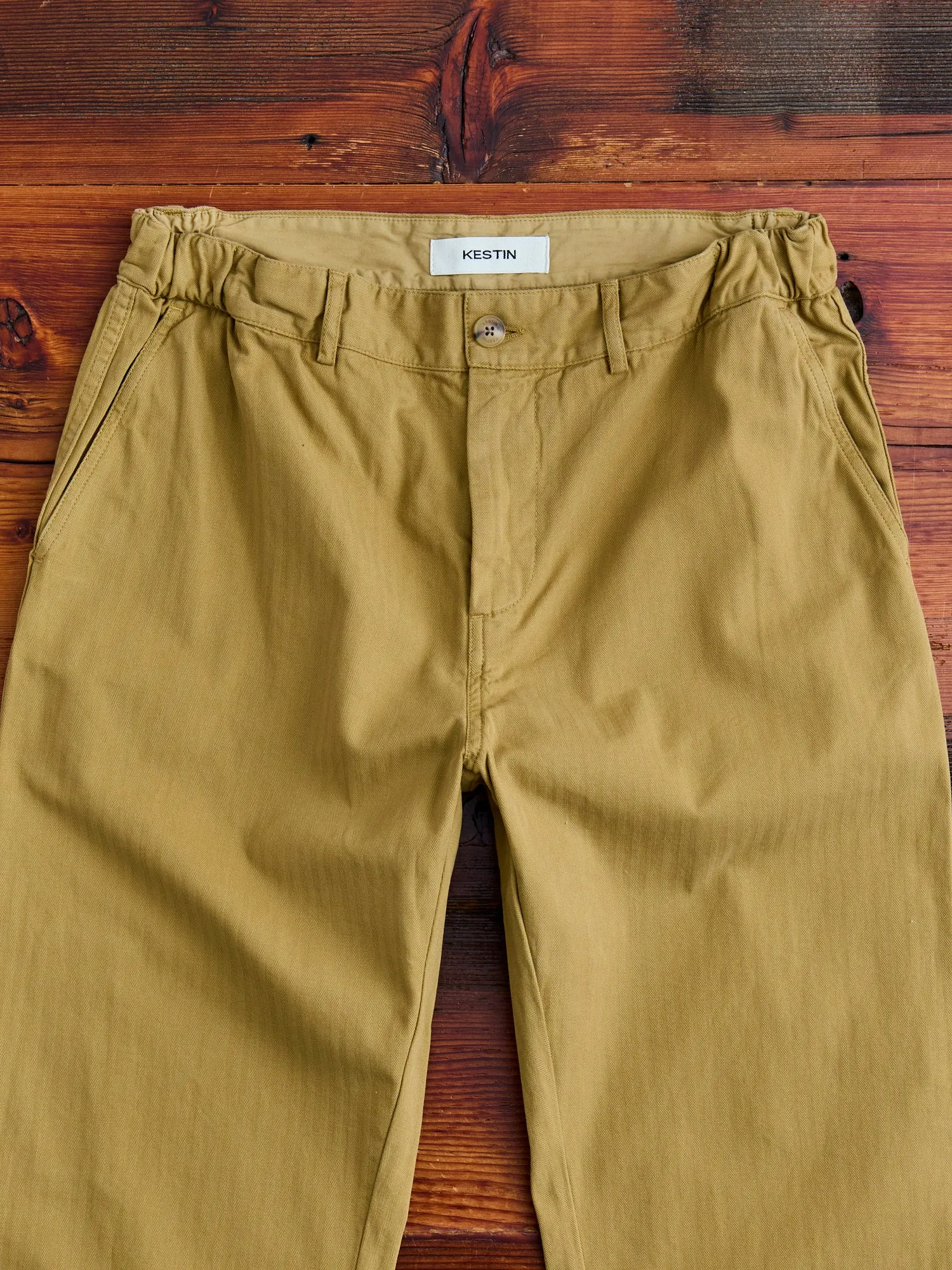 Aberlour Herringbone Pants in American Tan