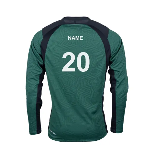 Abertillery Junior's Green / Black Pro T20 L/S Shirt