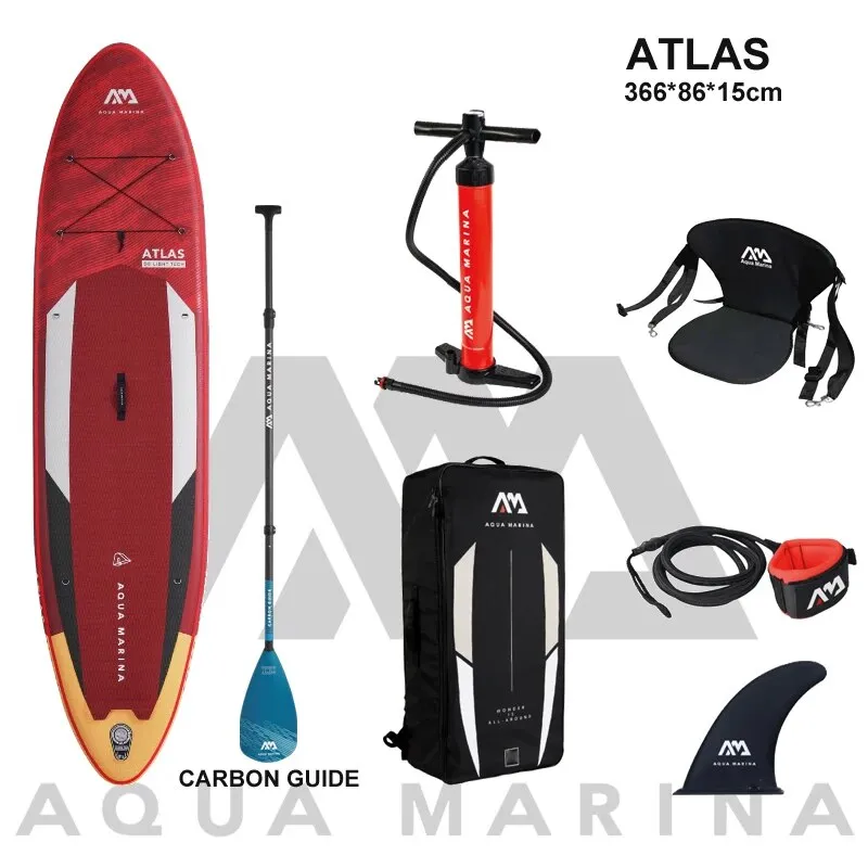 AQUA MARINA 366*86*15cm inflatable surfboard stand up paddle ATLAS board surfing water sport sup board dinghy raft