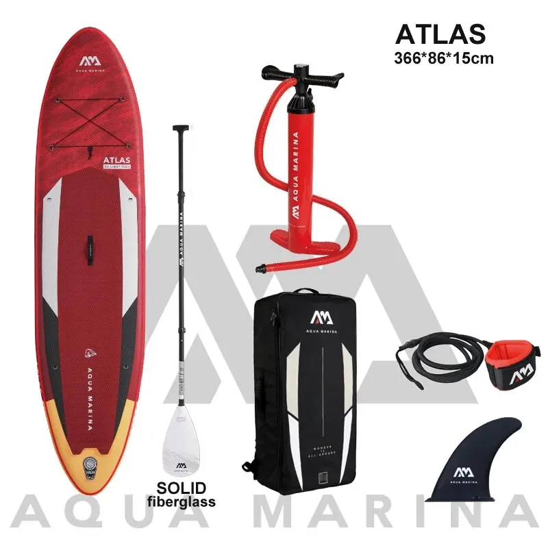 AQUA MARINA 366*86*15cm inflatable surfboard stand up paddle ATLAS board surfing water sport sup board dinghy raft