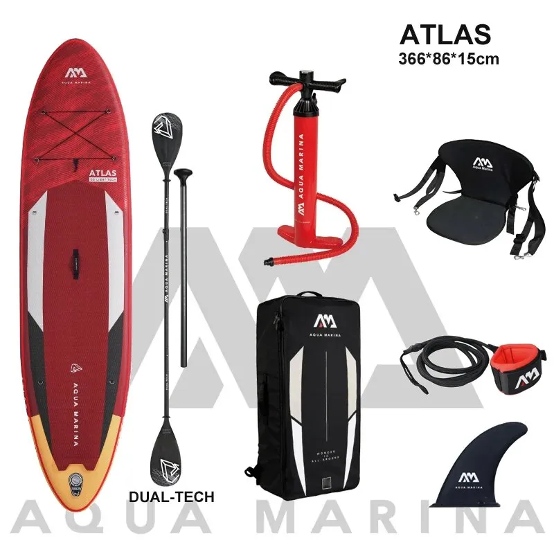 AQUA MARINA 366*86*15cm inflatable surfboard stand up paddle ATLAS board surfing water sport sup board dinghy raft