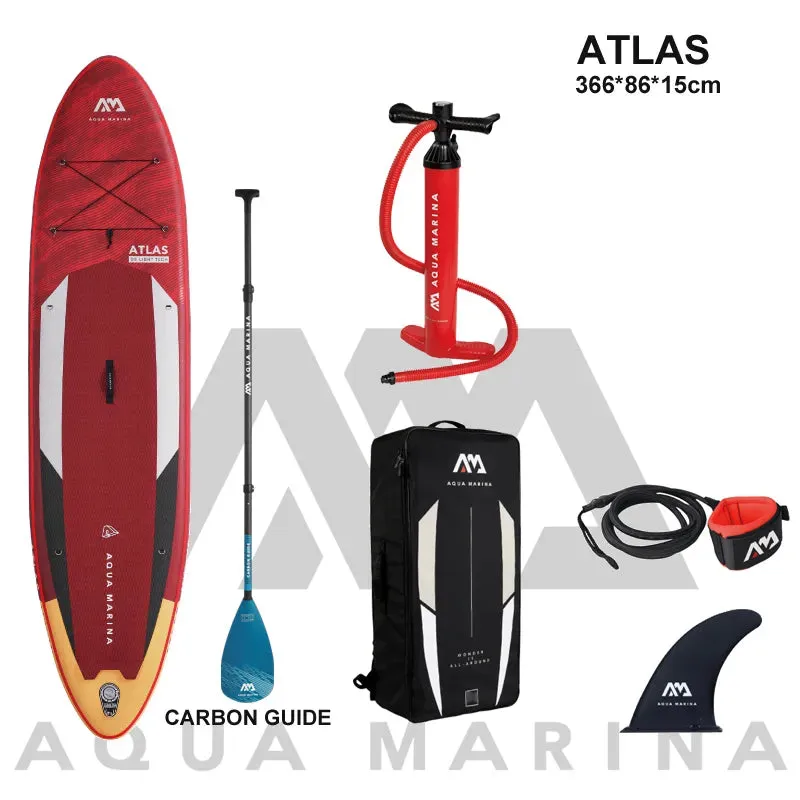 AQUA MARINA 366*86*15cm inflatable surfboard stand up paddle ATLAS board surfing water sport sup board dinghy raft