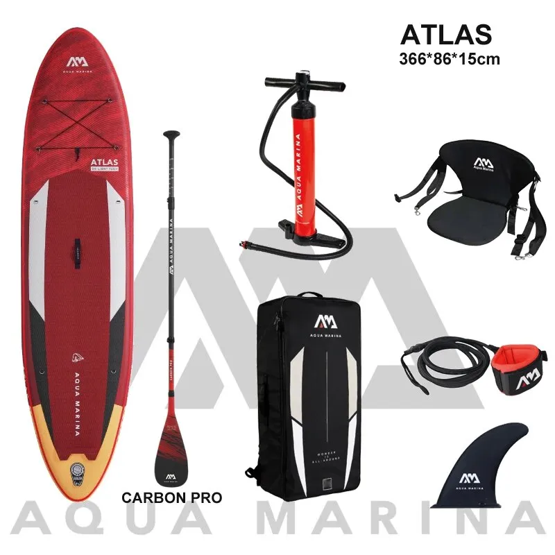 AQUA MARINA 366*86*15cm inflatable surfboard stand up paddle ATLAS board surfing water sport sup board dinghy raft