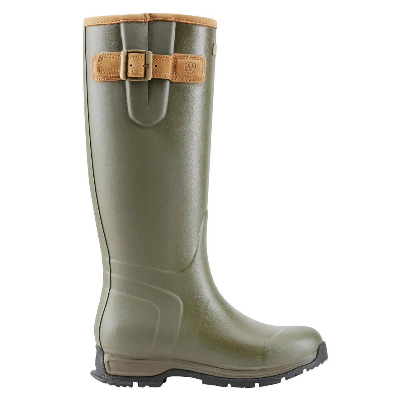 Ariat Womens Burford Waterproof Rubber Wellington Olive Green