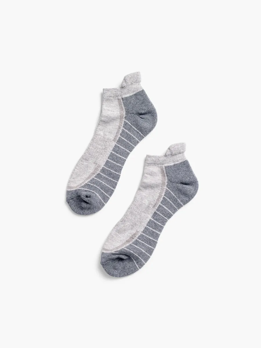 Atlas Ankle Sock - Stone/Light Grey