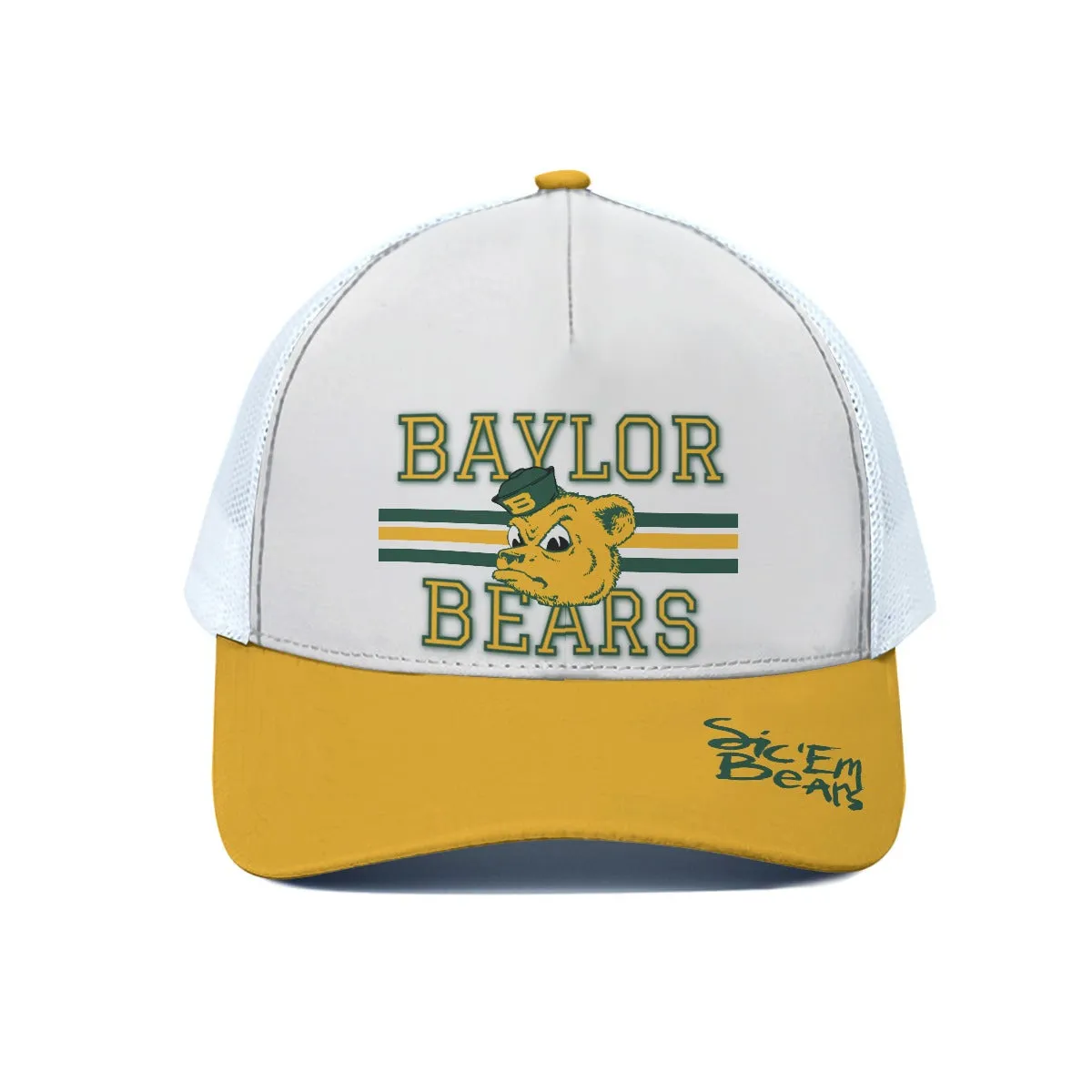 Baylor Retro Sailor Bear Half-mesh Cap