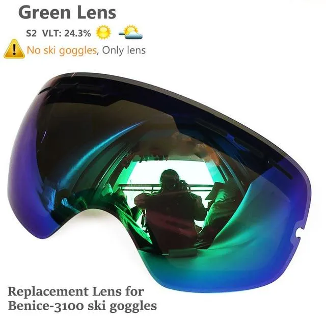 BE NICE Frameless Snowboard Goggles - UV400