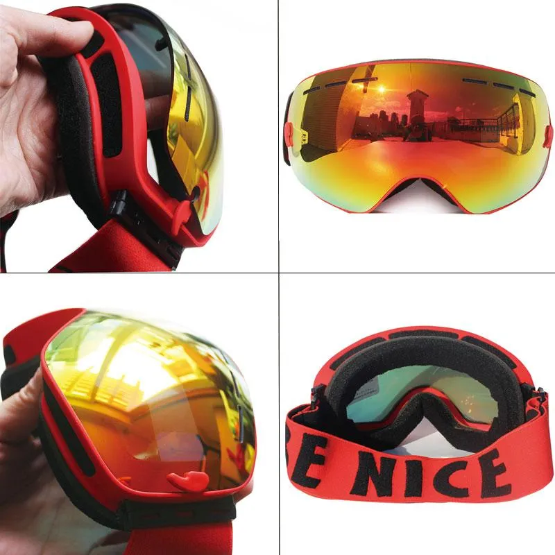 BE NICE Frameless Snowboard Goggles - UV400