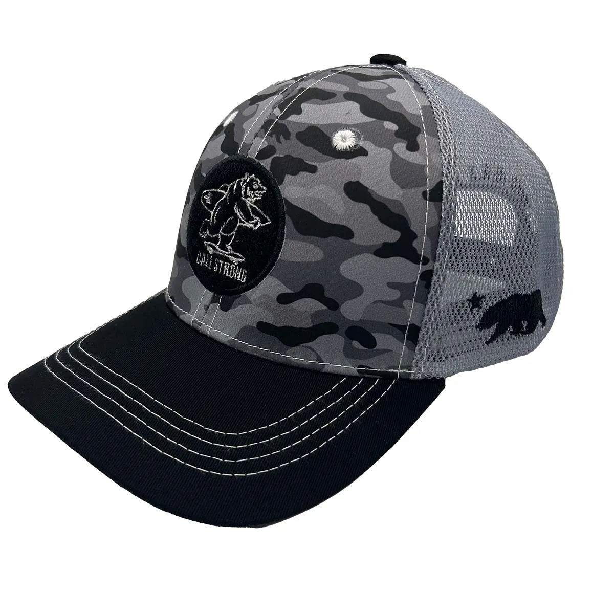 CALI Strong Urban Camo Tactical Trucker Hat Morale Patch