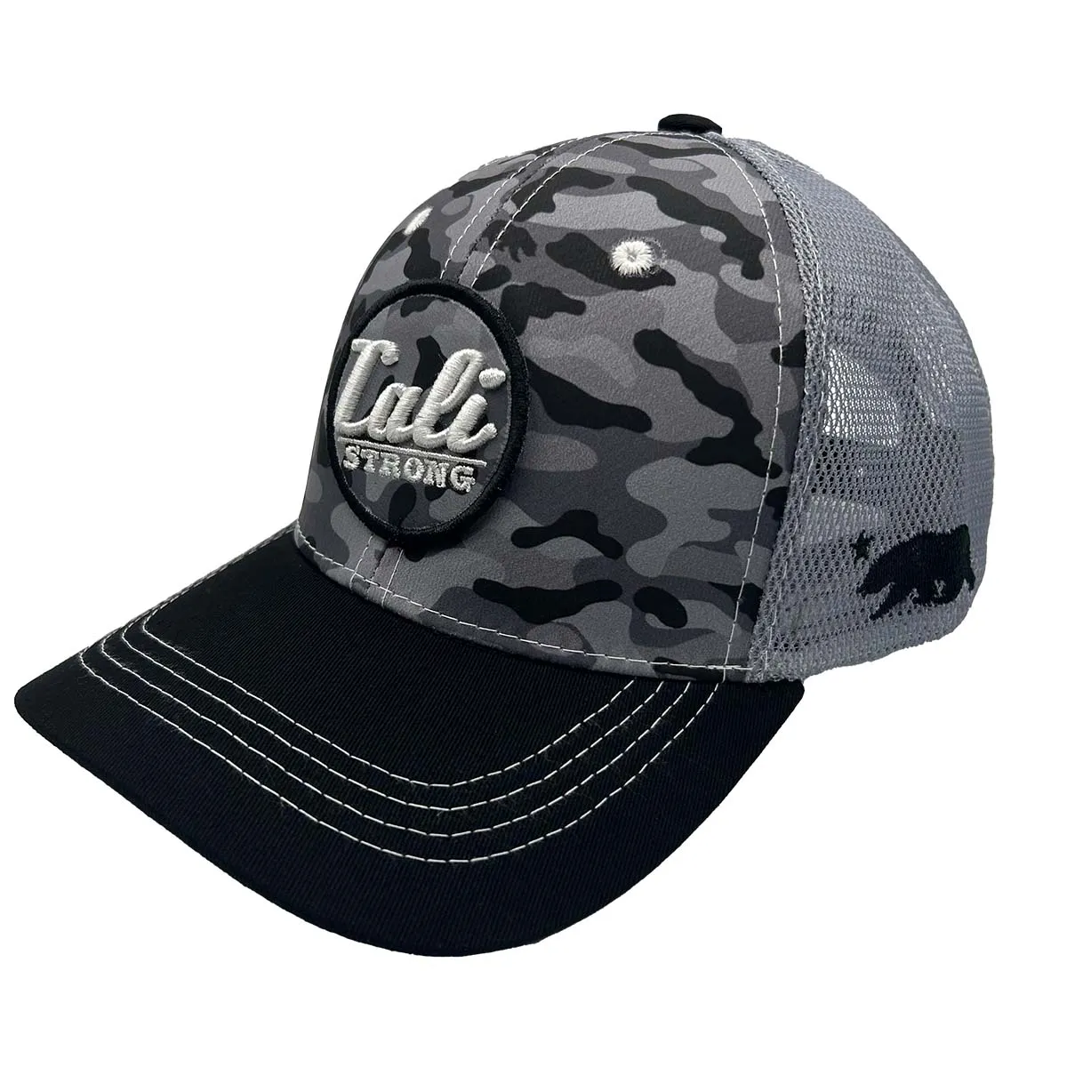 CALI Strong Urban Camo Tactical Trucker Hat Morale Patch