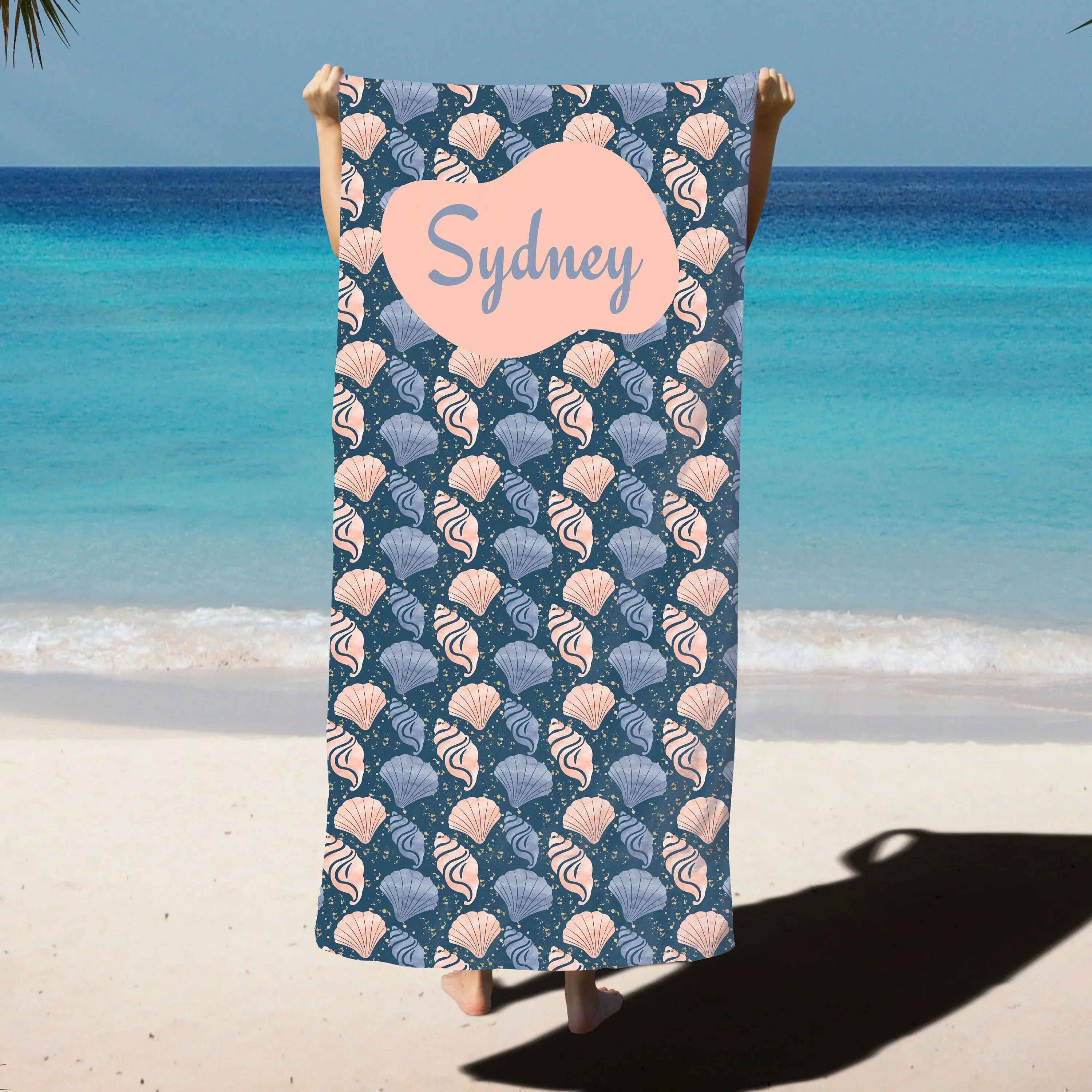 Custom Name Beach Towel - Great Gift