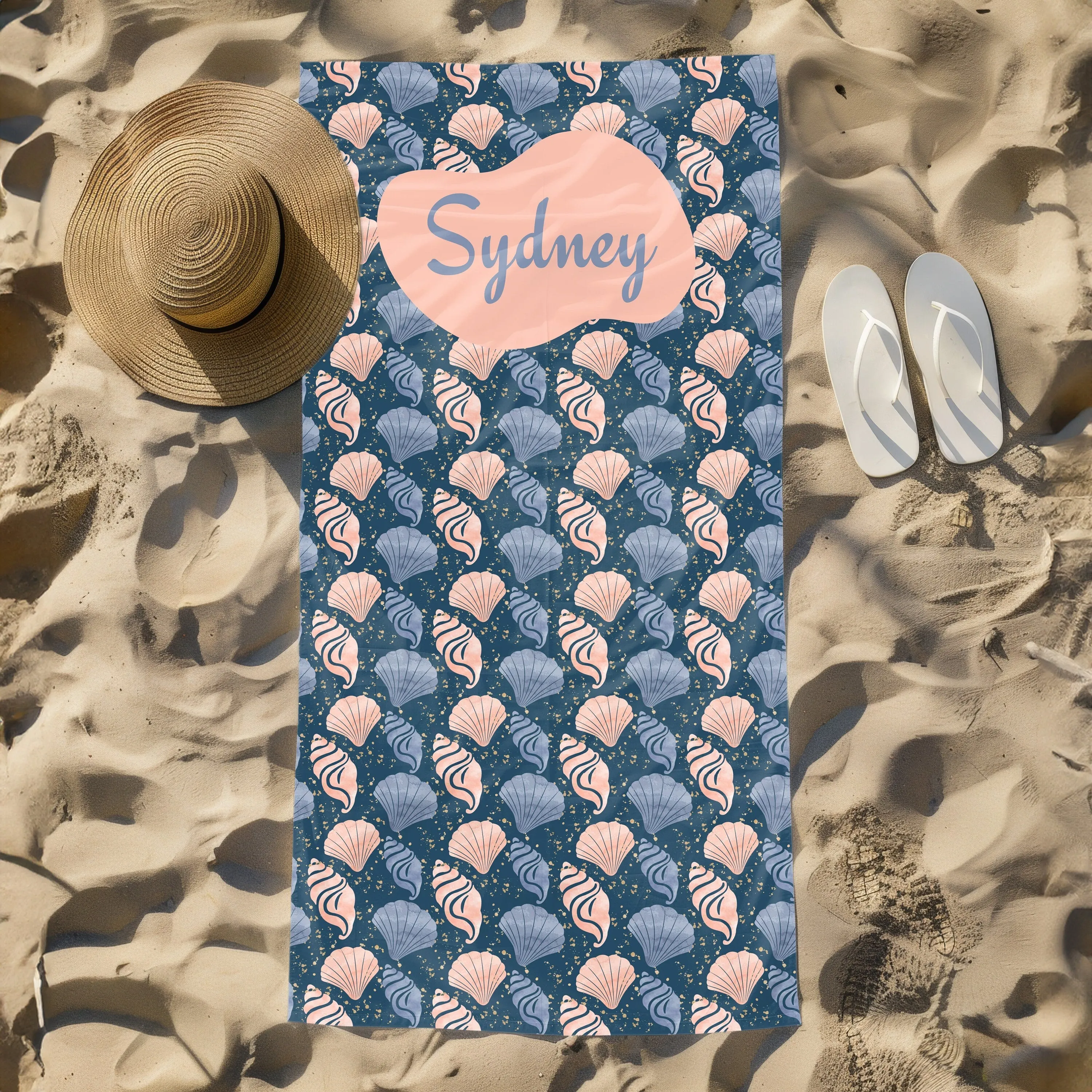 Custom Name Beach Towel - Great Gift