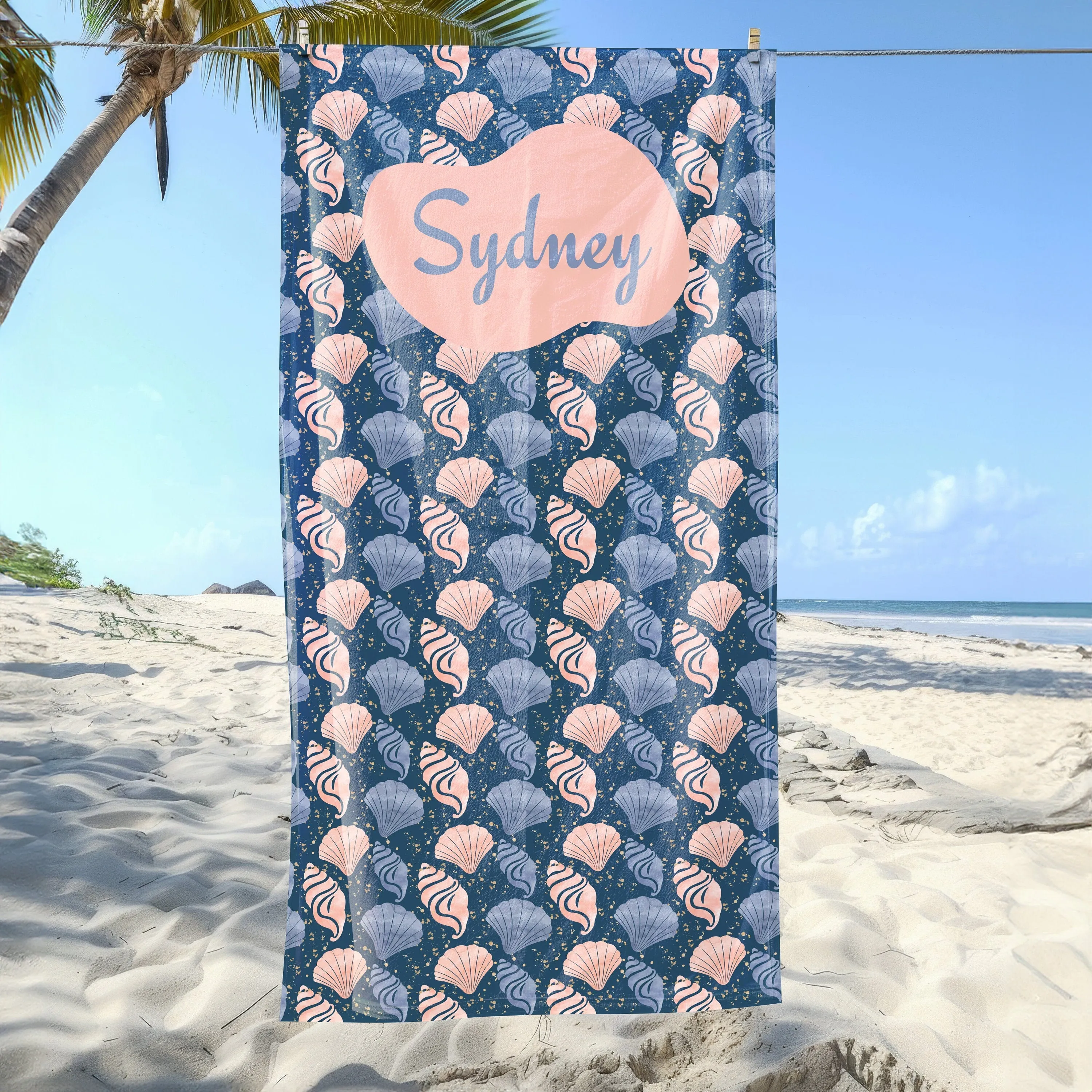 Custom Name Beach Towel - Great Gift