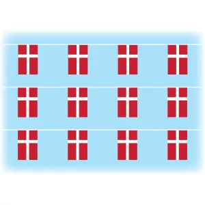 Denmark Flag Waterproof Bunting