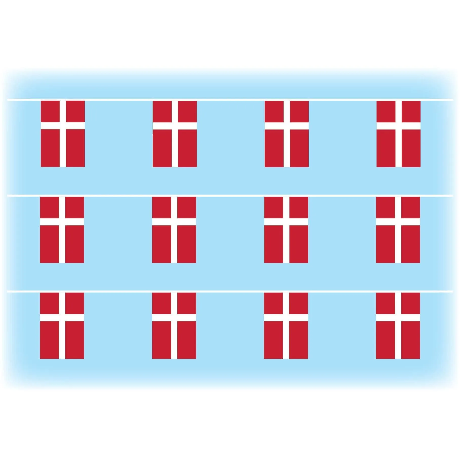 Denmark Flag Waterproof Bunting