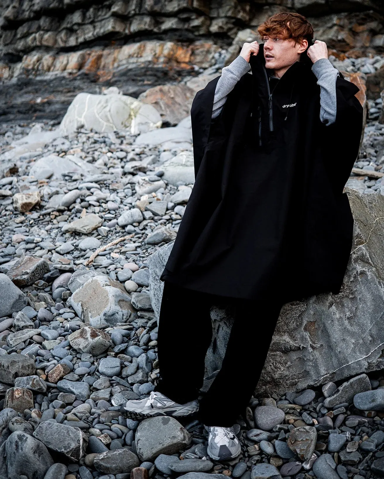 Dryrobe Waterproof Poncho - Black