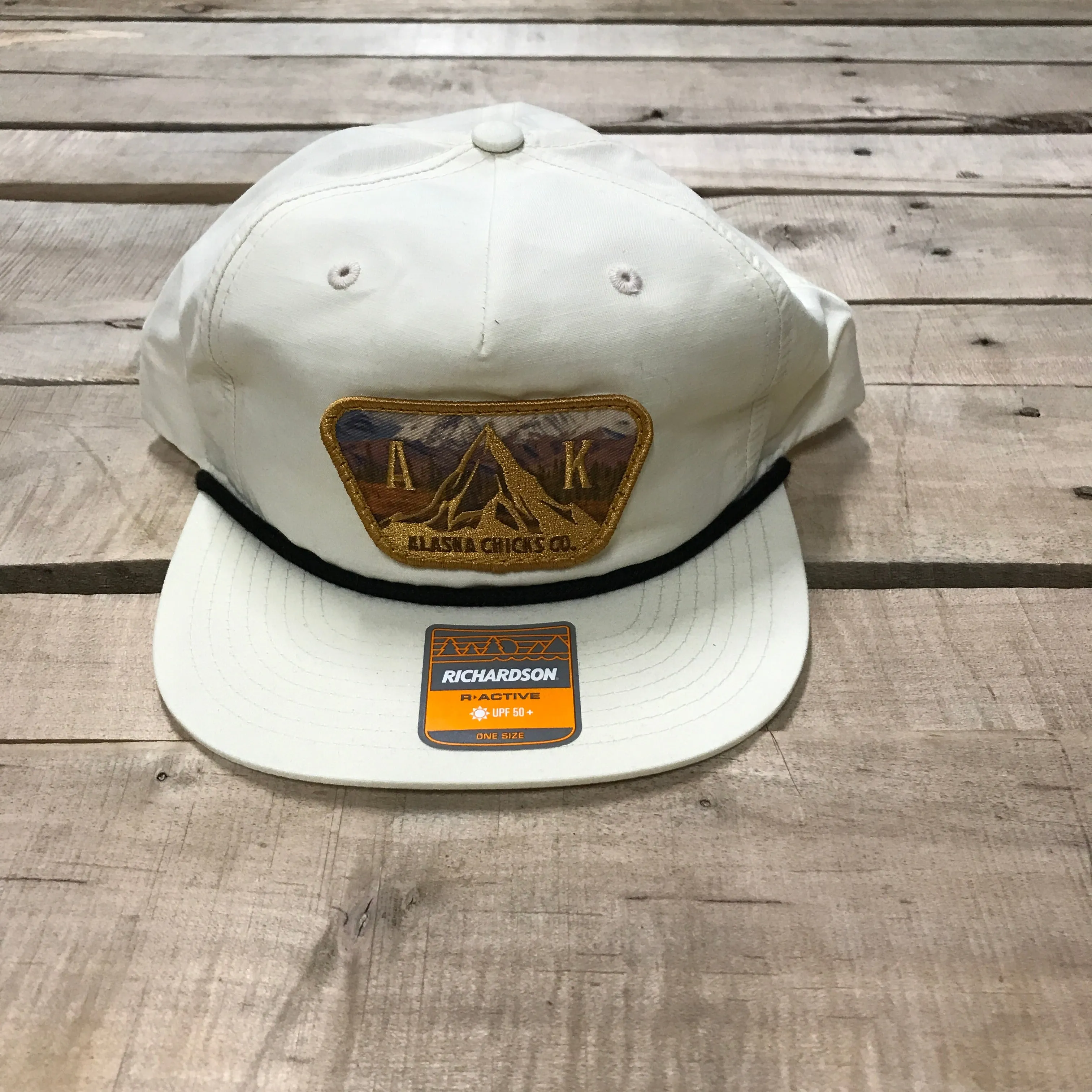 Flat Bill AK Patch Trucker Hat