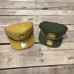 Flat Bill Three Tree Trucker Hat