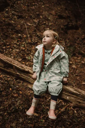 Floral Print Puddle Duck Kids Raincoat