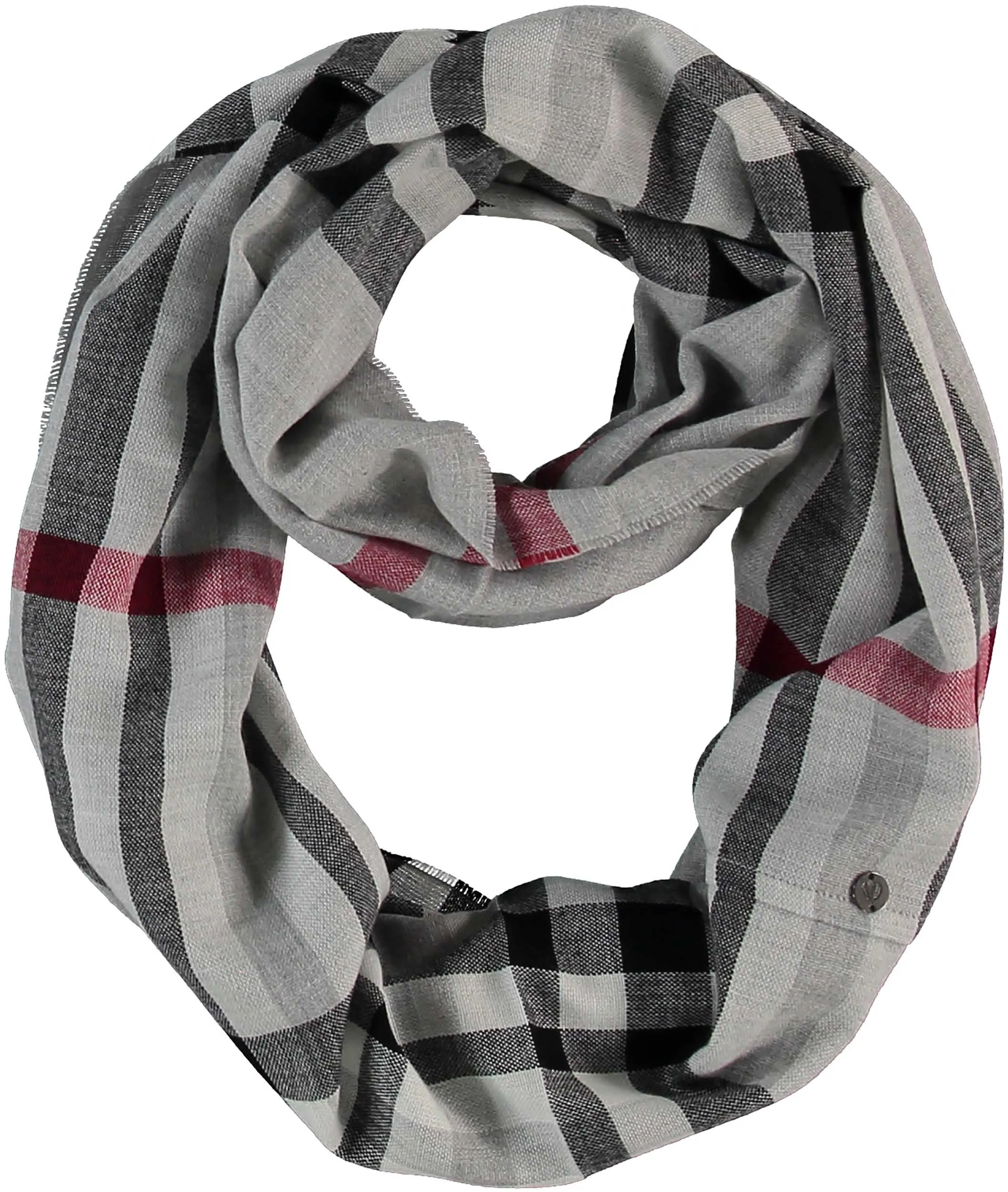 FRAAS Plaid Lightweight Infinity Scarf