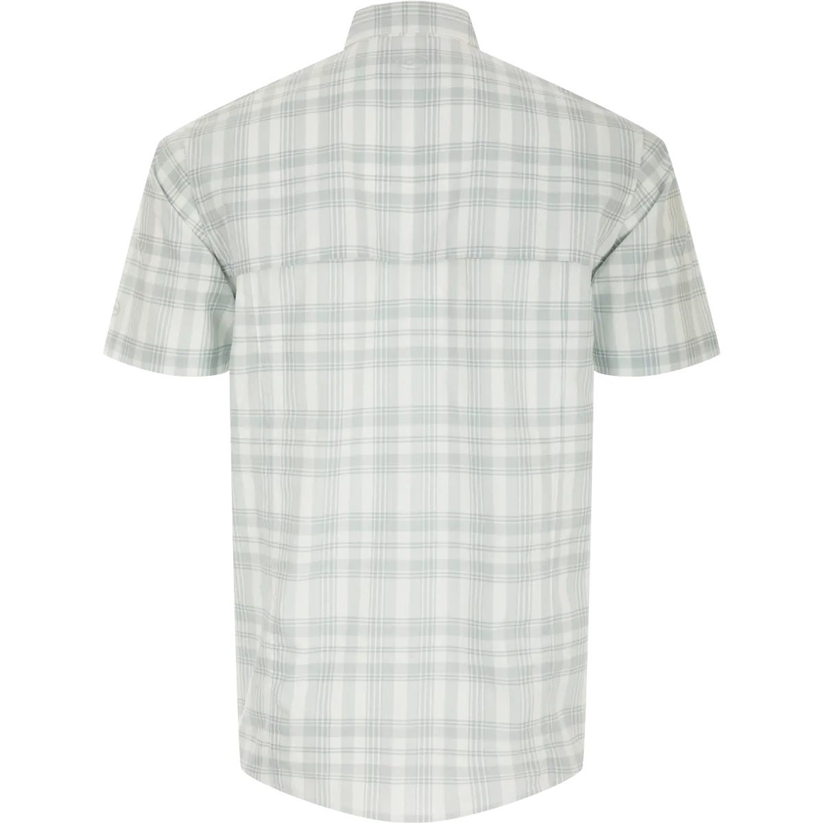 Frat Faded Plaid Button-Down Short Sleeve Shirt