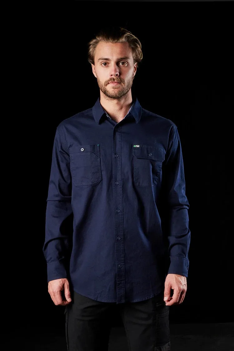 FXD 360 Degree Long Sleeve Heavy Duty Work Shirt – Navy | Khaki