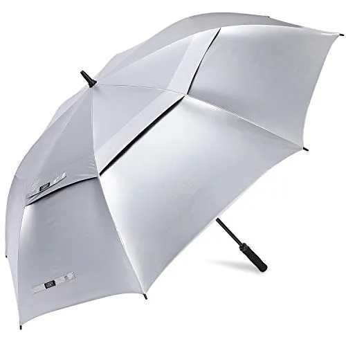 G4Free 72 Inch Oversized Vented Double Canopy Umbrella for Family