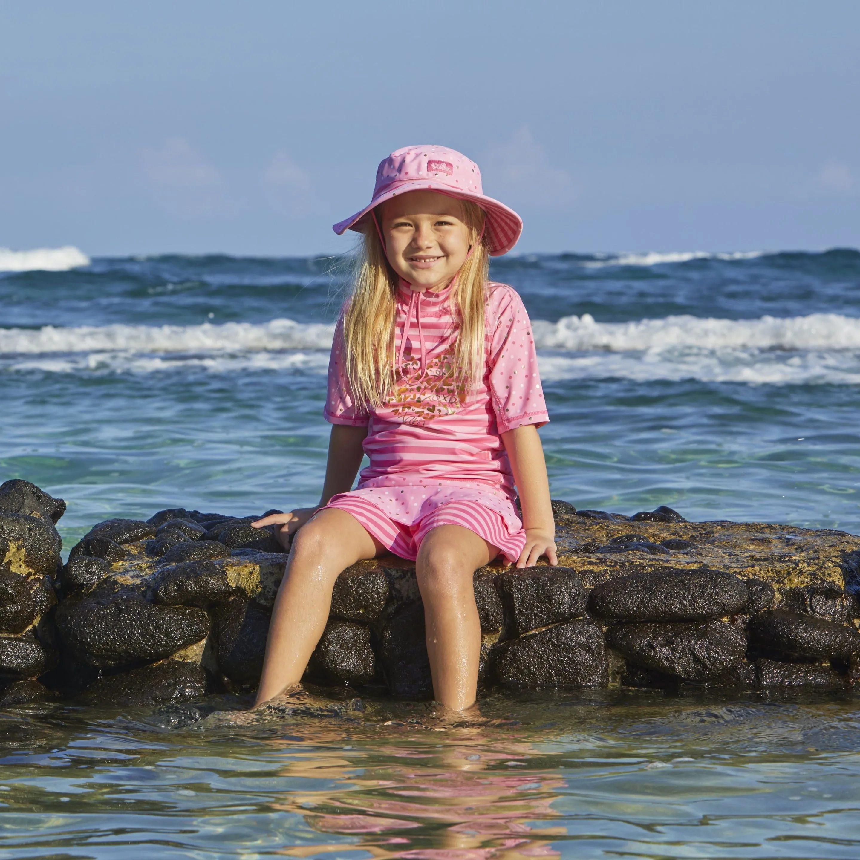 Girl's Short Sleeve Sunny Swim Shirt | FINAL SALE