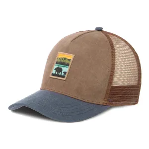 Heritage Line - Mens Trucker Hat with Bear Patch