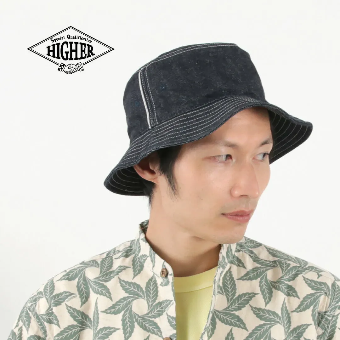 HIGHER / F191 Selvedge Denim Bucket Hat