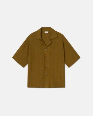 Jeff - Sale Terry-Knit Shirt - Golden Brown