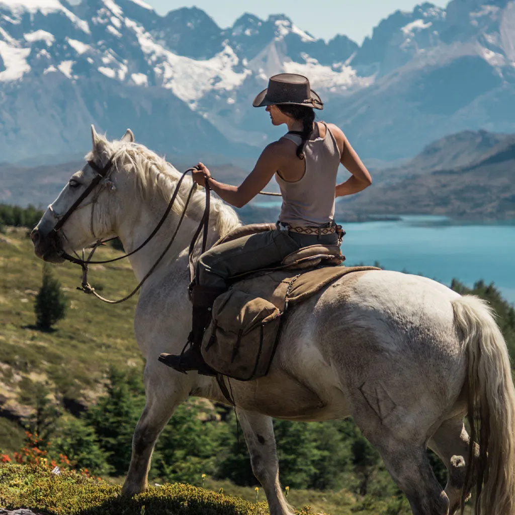 Lone Wolf Crushable Leather Hat