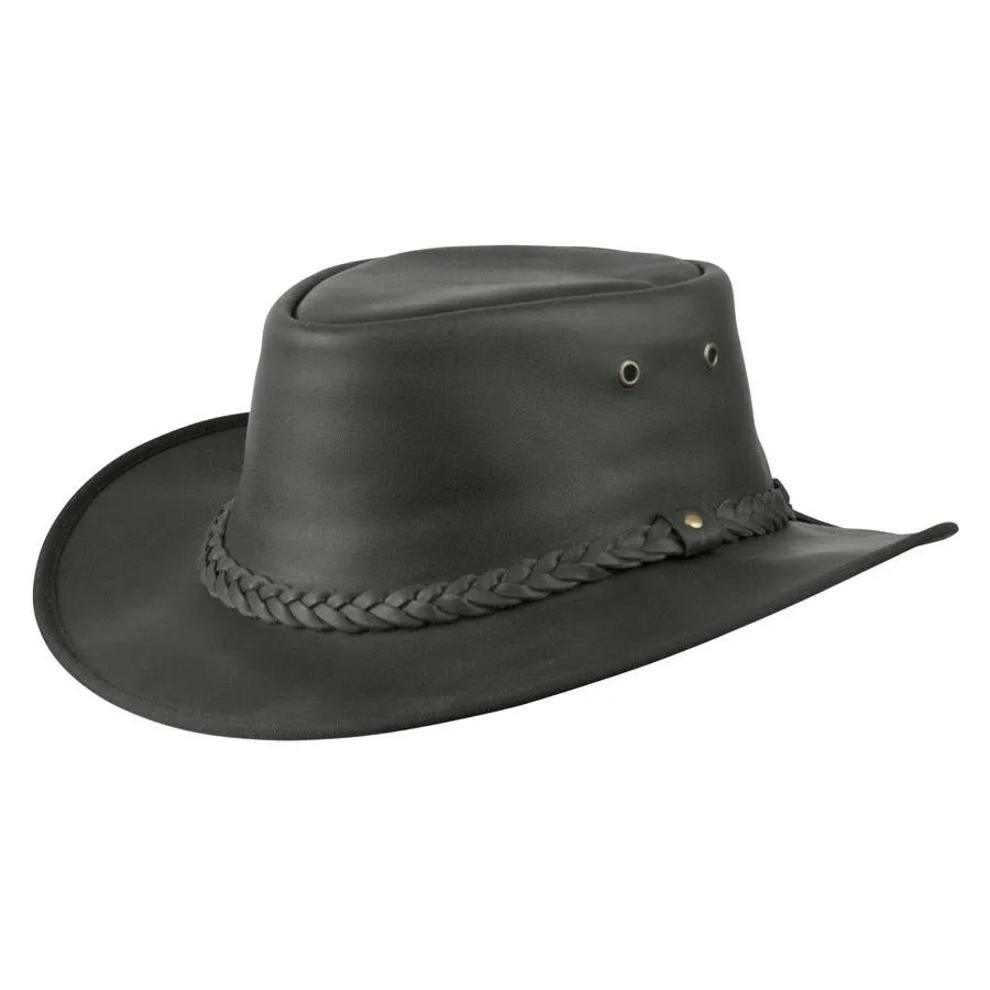 Lone Wolf Crushable Leather Hat