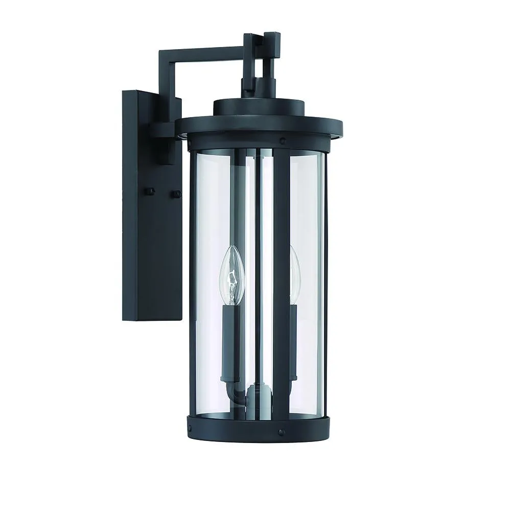 McKenzie 2 Light Outdoor Lantern - Black