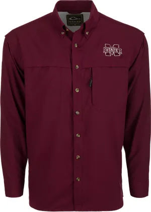 Mississippi State L/S Mesh Back Flyweight Shirt