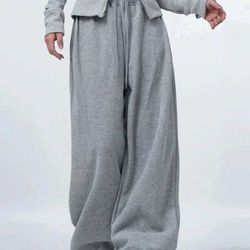 Oversized Grey Women Sweatpants Fashion Jogging Basic Straight Baggy Sport Pants Casual Trousers Summer Hip Hop