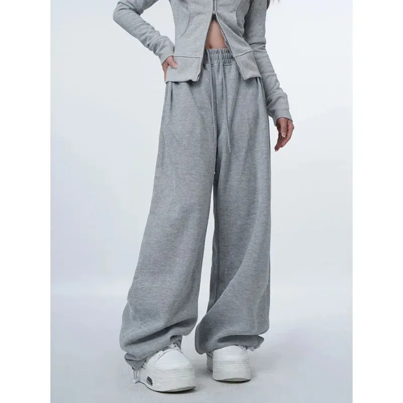 Oversized Grey Women Sweatpants Fashion Jogging Basic Straight Baggy Sport Pants Casual Trousers Summer Hip Hop