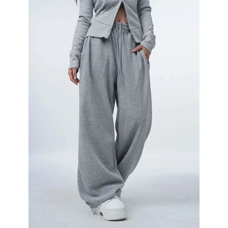 Oversized Grey Women Sweatpants Fashion Jogging Basic Straight Baggy Sport Pants Casual Trousers Summer Hip Hop