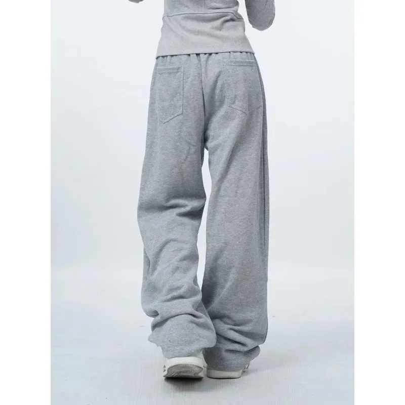 Oversized Grey Women Sweatpants Fashion Jogging Basic Straight Baggy Sport Pants Casual Trousers Summer Hip Hop