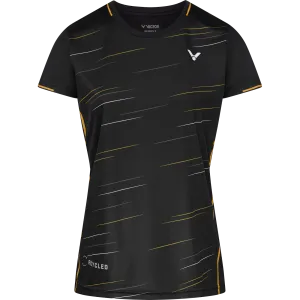 Professional Badminton Victor Womens T-Shirt 24100 c Black