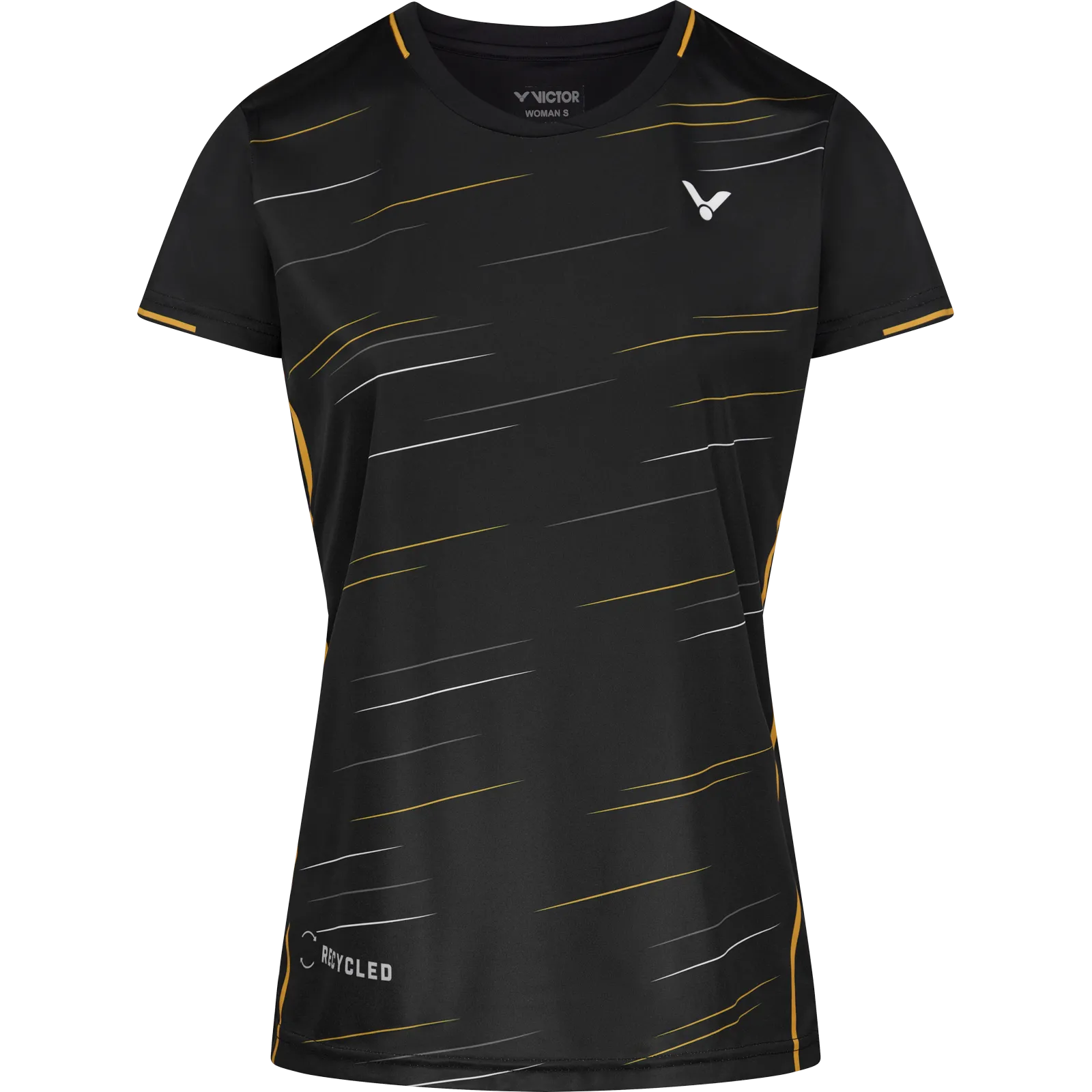 Professional Badminton Victor Womens T-Shirt 24100 c Black