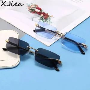 Rimless Sunglasses for Stylish UV Protection and Fashionable Eyewear