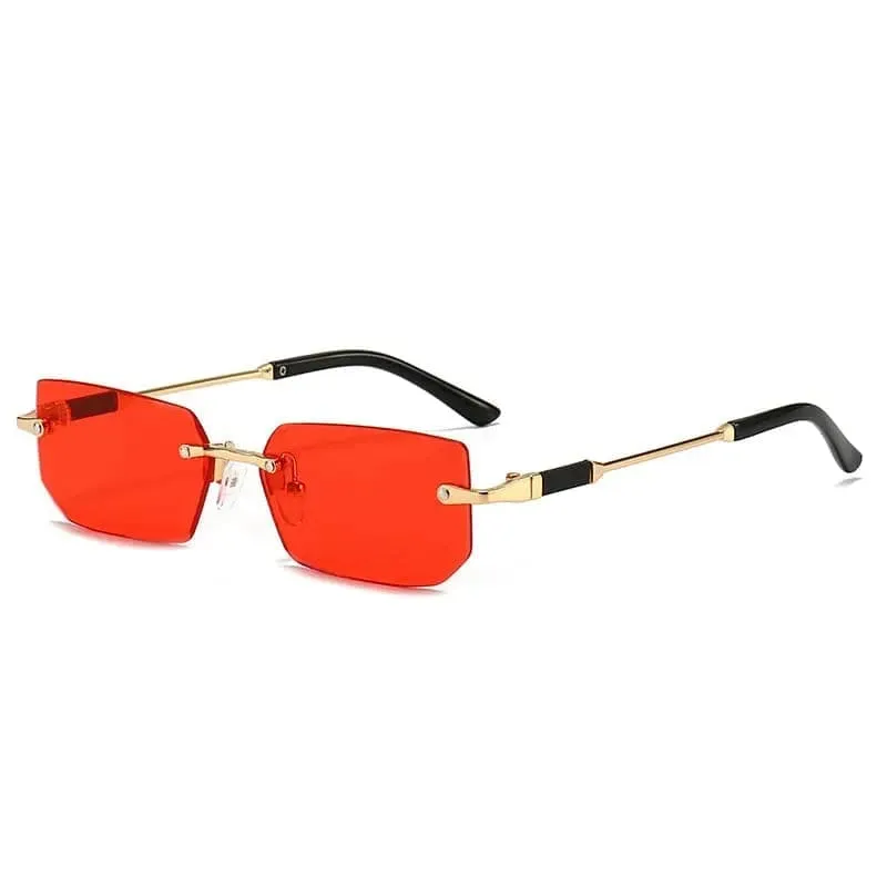 Rimless Sunglasses for Stylish UV Protection and Fashionable Eyewear