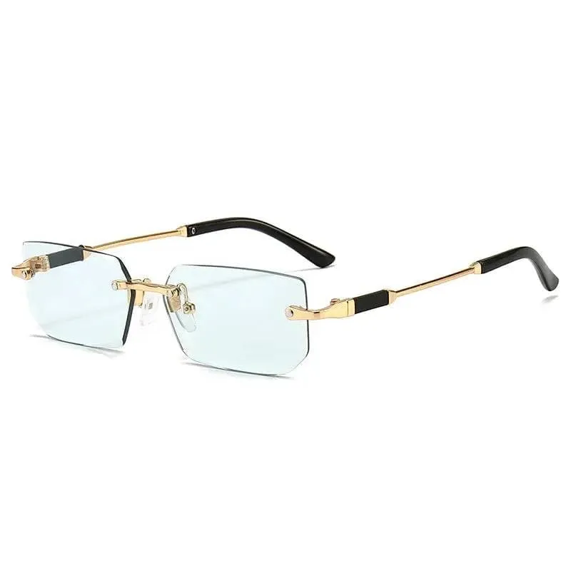 Rimless Sunglasses for Stylish UV Protection and Fashionable Eyewear